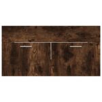 Ensemble de meubles de salle de bain 2 pcs Chêne fumé – Image 6