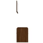 Ensemble de meubles de salle de bain 2 pcs Chêne marron – Image 4