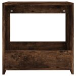Table d'appoint Chêne fumé 50x26x50 cm Bois d'ingénierie – Image 2