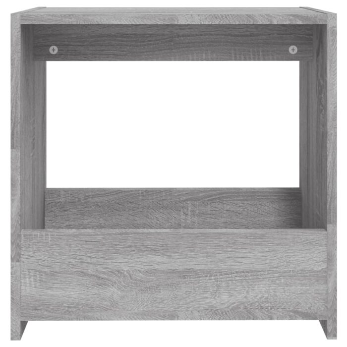 Table d'appoint Sonoma gris 50x26x50 cm Bois d'ingénierie – Image 2