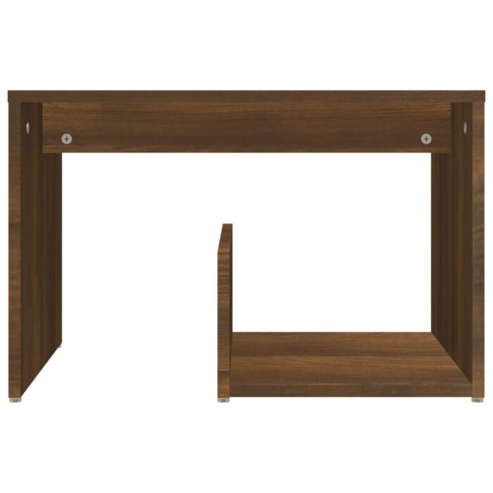 Table d'appoint Chêne marron 59x36x38 cm Bois d'ingénierie – Image 2