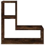 Étagères murales 2 pcs Chêne fumé 50x15x50 cm Bois d'ingénierie – Image 3
