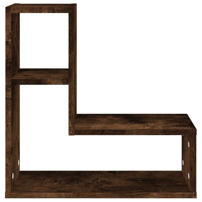 Étagères murales 2 pcs Chêne fumé 50x15x50 cm Bois d'ingénierie – Image 3