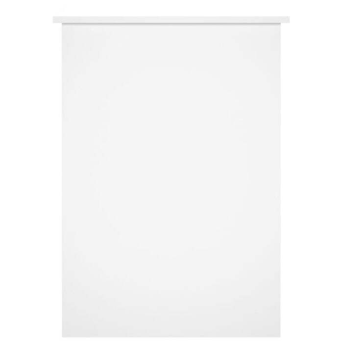 Bureau Blanc brillant 100x55x75 cm Bois d'ingénierie – Image 3