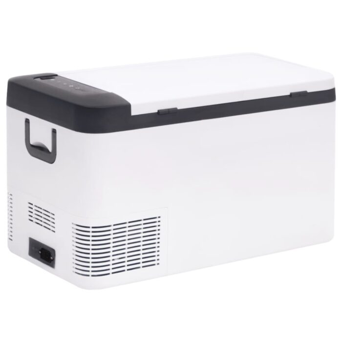 Glacière avec poignée et adaptateur noir et blanc 18 L PP et PE – Image 2