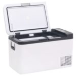 Glacière avec poignée et adaptateur noir et blanc 18 L PP et PE – Image 3
