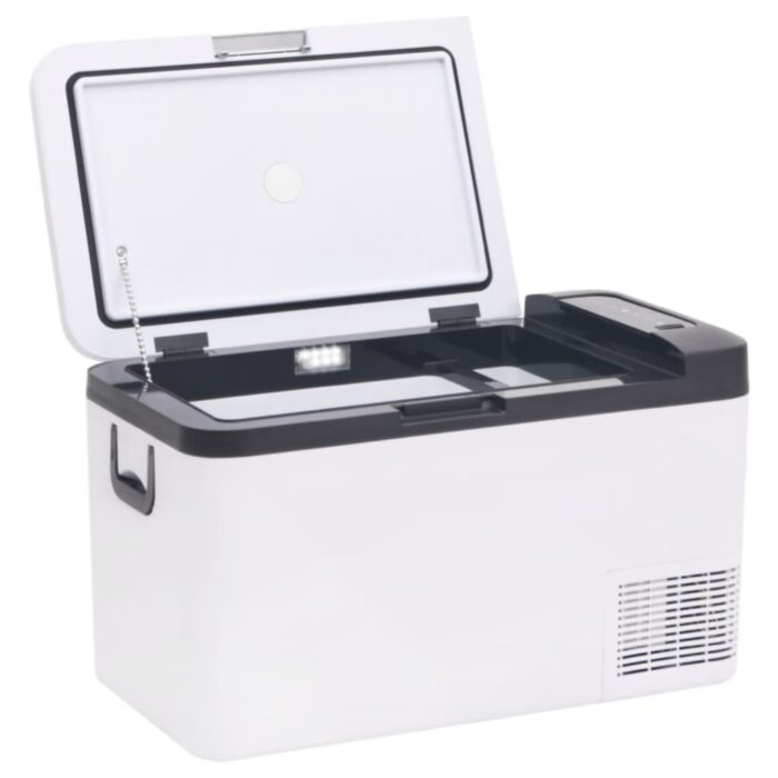 Glacière avec poignée et adaptateur noir et blanc 18 L PP et PE – Image 3