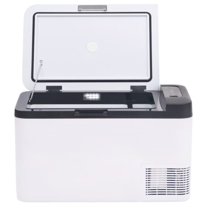 Glacière avec poignée et adaptateur noir et blanc 18 L PP et PE – Image 4