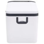 Glacière avec poignée et adaptateur noir et blanc 18 L PP et PE – Image 6