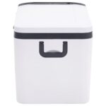 Glacière avec poignée et adaptateur noir et blanc 25 L PP et PE – Image 6