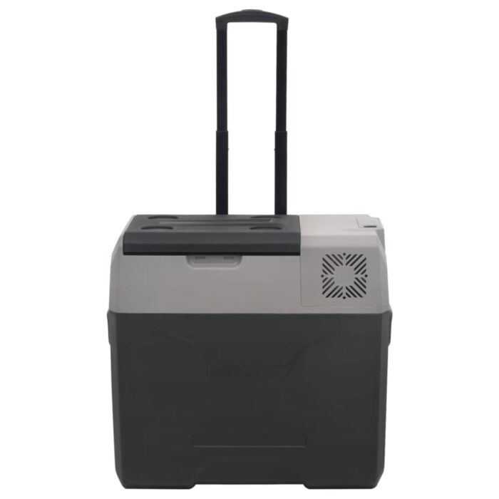 Glacière avec roue et adaptateur noir et gris 40L polypropylène – Image 4