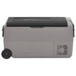 Glacière avec roue et adaptateur noir et gris 60 L PP et PE – Image 4