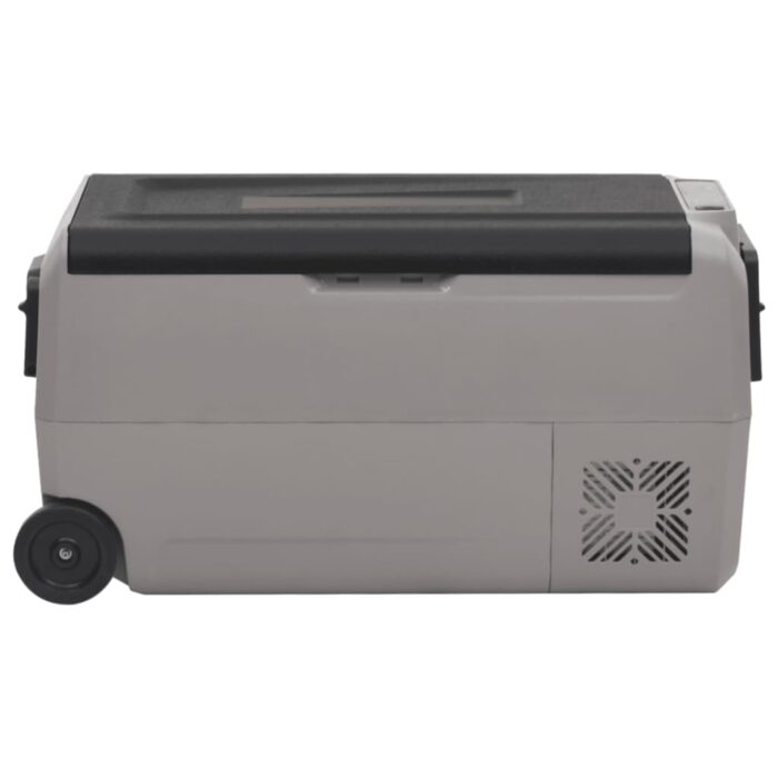 Glacière avec roue et adaptateur noir et gris 60 L PP et PE – Image 4