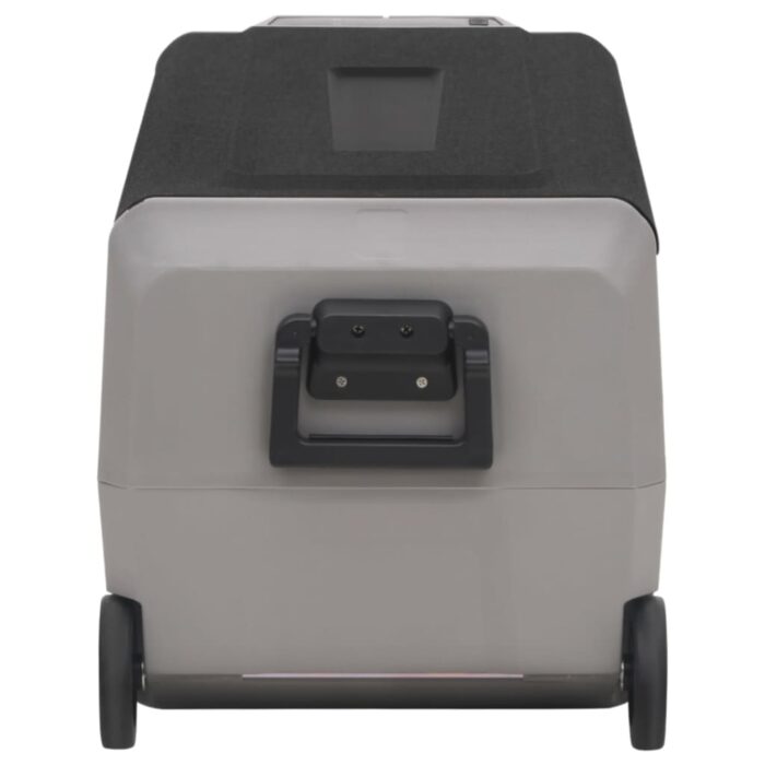 Glacière avec roue et adaptateur noir et gris 60 L PP et PE – Image 5
