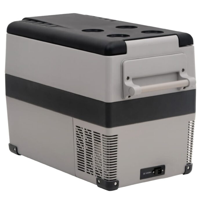 Glacière avec poignée et adaptateur noir et gris 55 L PP et PE – Image 7