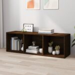Bibliothèque/Meuble TV chêne marron 36x30x114cm bois ingénierie – Image 4