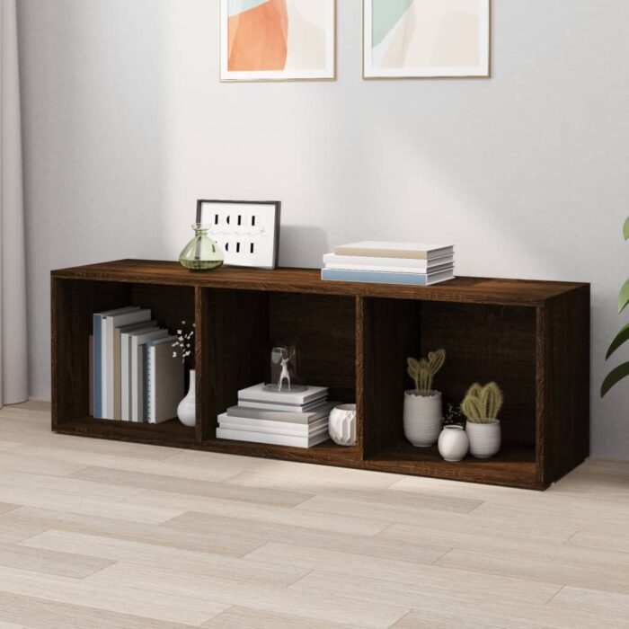 Bibliothèque/Meuble TV chêne marron 36x30x114cm bois ingénierie – Image 4