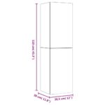 Meuble TV mural Chêne fumé 30,5x30x110 cm – Image 12