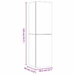 Meuble TV mural Sonoma gris 30,5x30x110 cm – Image 12
