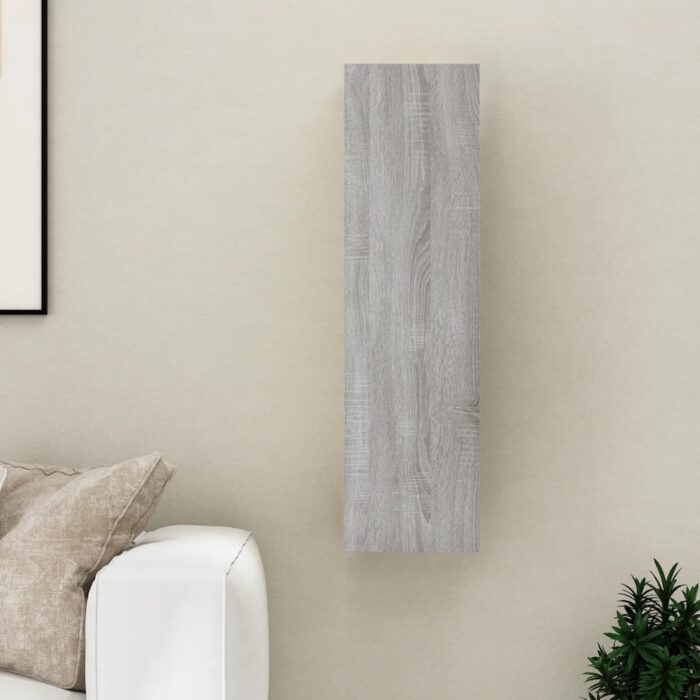 Meuble TV mural Sonoma gris 30,5x30x110 cm – Image 3