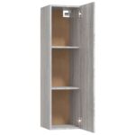 Meuble TV mural Sonoma gris 30,5x30x110 cm – Image 7