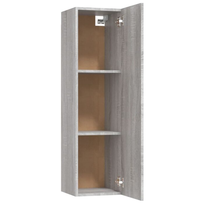 Meuble TV mural Sonoma gris 30,5x30x110 cm – Image 7