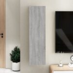 Meuble TV mural Sonoma gris 30,5x30x110 cm