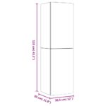 Meubles TV muraux 2 pcs Sonoma gris 30,5x30x110 cm – Image 12