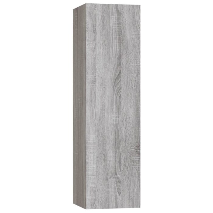 Meubles TV muraux 2 pcs Sonoma gris 30,5x30x110 cm – Image 5