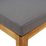 Canapés d'angle sectionnels 2pcs et coussins bois massif acacia – Image 5