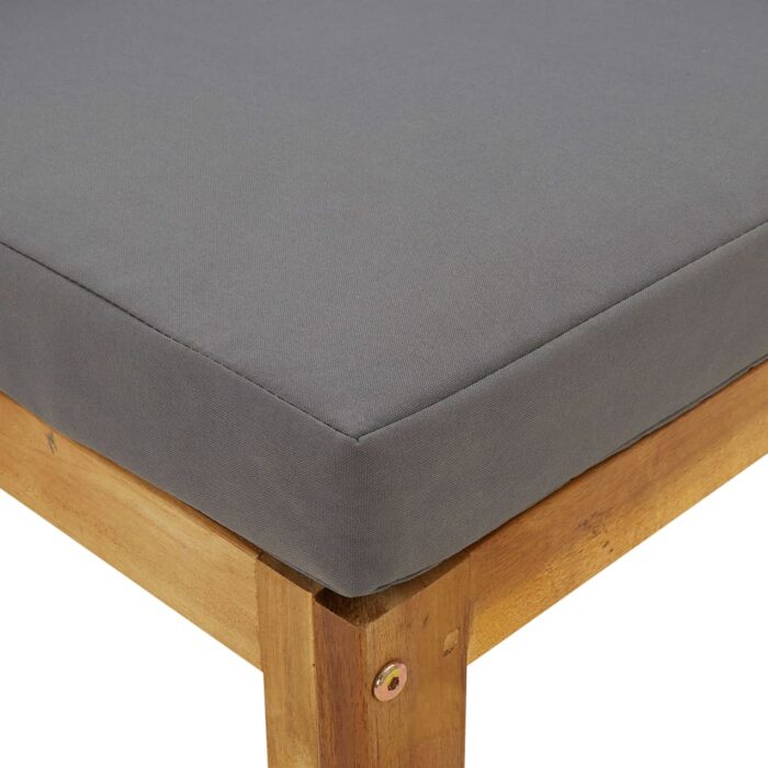 Canapés d'angle sectionnels 2pcs et coussins bois massif acacia – Image 5