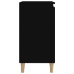Tables de chevet 2 pcs noir 40x35x70 cm bois d'ingénierie – Image 5