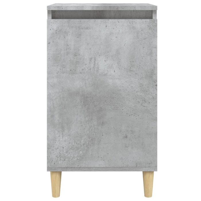 Tables de chevet 2 pcs gris béton 40x35x70 cm bois d'ingénierie – Image 3
