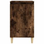 Tables de chevet 2 pcs chêne fumé 40x35x70 cm bois d'ingénierie – Image 3