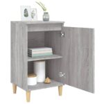 Tables de chevet 2 pcs sonoma gris 40x35x70cm bois d'ingénierie – Image 2