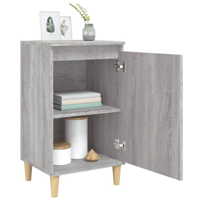 Tables de chevet 2 pcs sonoma gris 40x35x70cm bois d'ingénierie – Image 2