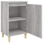 Tables de chevet 2 pcs sonoma gris 40x35x70cm bois d'ingénierie – Image 4