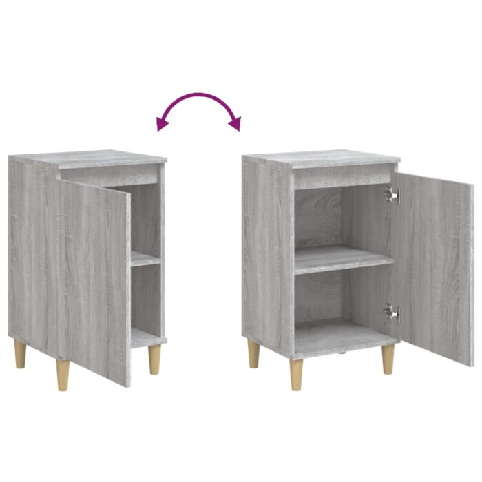 Tables de chevet 2 pcs sonoma gris 40x35x70cm bois d'ingénierie – Image 6