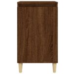 Table de chevet chêne marron 40x35x70 cm bois d'ingénierie – Image 3
