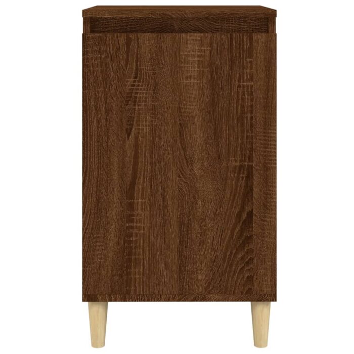 Table de chevet chêne marron 40x35x70 cm bois d'ingénierie – Image 3