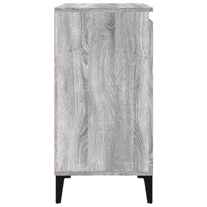 Table de chevet sonoma gris 40x35x70 cm bois d'ingénierie – Image 5