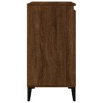 Tables de chevet 2pcs chêne marron 40x35x70cm bois d'ingénierie – Image 6