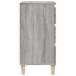 Table de chevet sonoma gris 40x35x70 cm bois d'ingénierie – Image 6