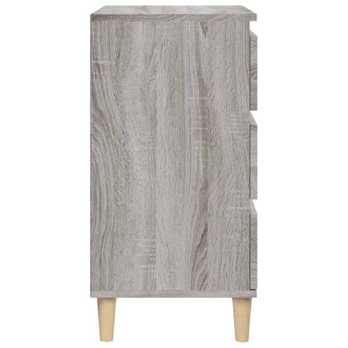 Table de chevet sonoma gris 40x35x70 cm bois d'ingénierie – Image 6