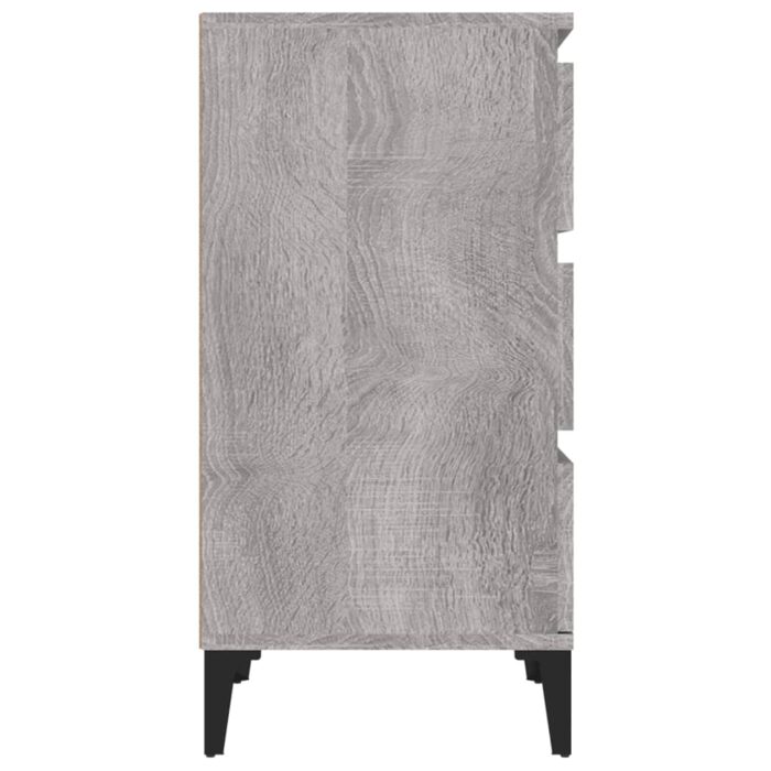Table de chevet sonoma gris 40x35x70 cm bois d'ingénierie – Image 6