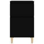 Table de chevet noir 40x35x70 cm – Image 4