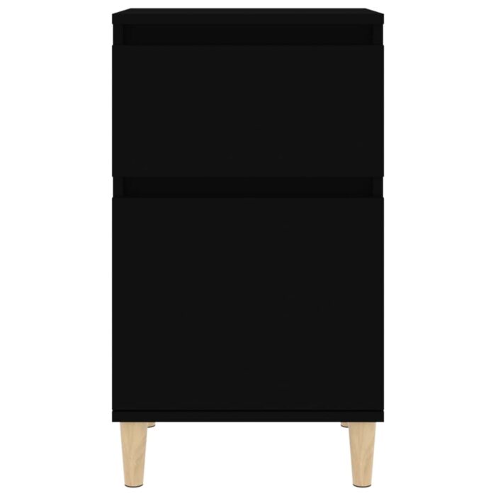 Table de chevet noir 40x35x70 cm – Image 4