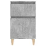 Tables de chevet 2 pcs gris béton 40x35x70 cm – Image 4