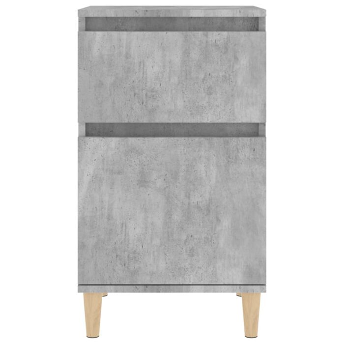 Tables de chevet 2 pcs gris béton 40x35x70 cm – Image 4