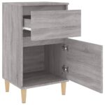 Tables de chevet 2 pcs sonoma gris 40x35x70 cm – Image 6